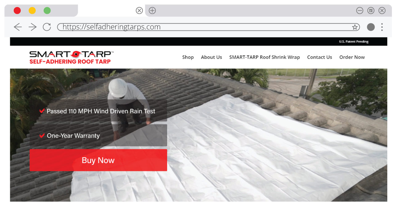 Smart Tarp Roof Tarp